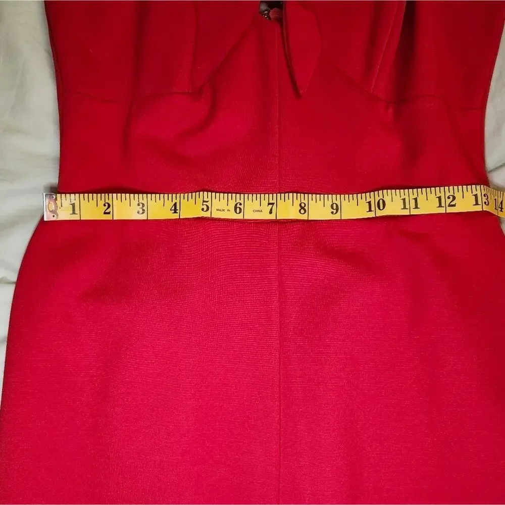 Adelyn Rae Red Dress Size Small - Picture 9 of 10